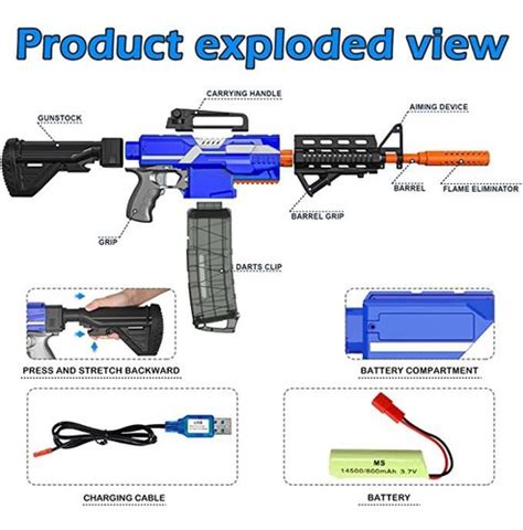 Holiky Diy Electric Automatic Toy Guns For Nerf Guns Bullet Env O Gratis