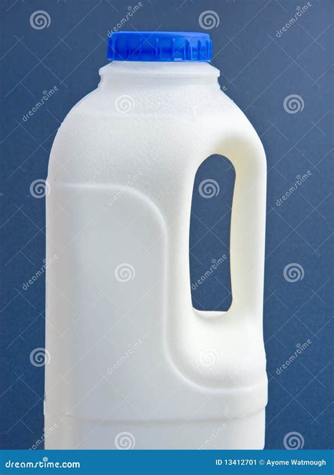 Plastic Milk Bottle With Handle. Stock Image - Image: 13412701