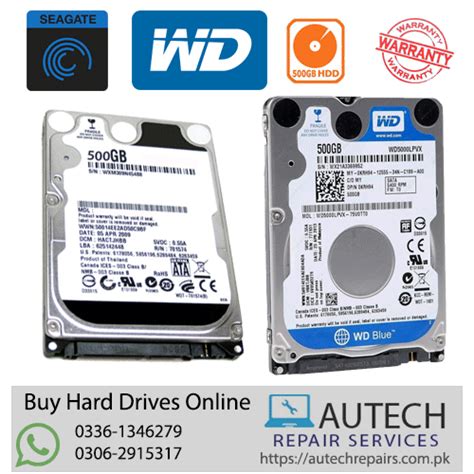 WD Western Digital & SeaGate 500 GB Sata Hard Drive For Laptop - AuTech ...