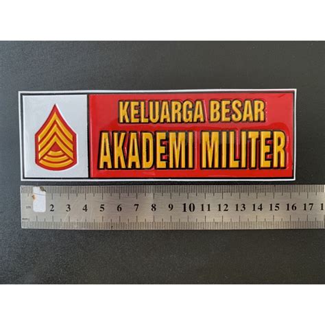 Jual Sticker Stiker Panjang Timbul Logo Kesatuan Keluarga Besar Tni Ad