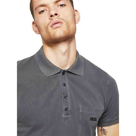 Diesel Kal 2 Short Sleeve Polo Shirt Grey Dressinn