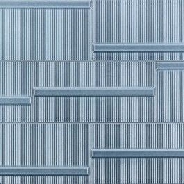 Vector Reverb Azul Blue 4x8 Polished Ceramic Wall Tile Polish