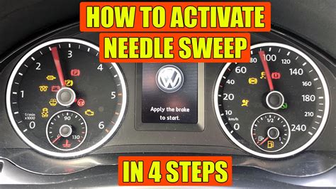 How To Set Needle Sweep Indicator Celebration VW Skoda Audi Seat