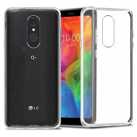 투명 실리콘 TPU 케이스 LG G7 Q 스타일러스 플러스 알파 ThinQ 전화 뒷면 커버 QStylus 렌즈 보호 Funda