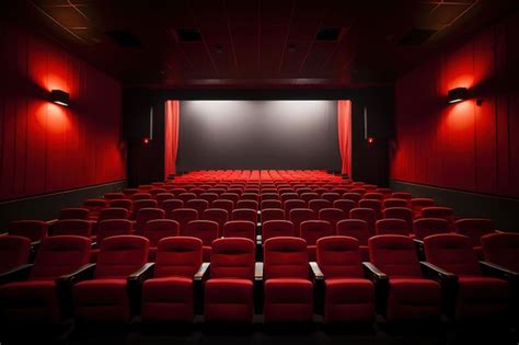 Premium Ai Image Cinema With Red Seats