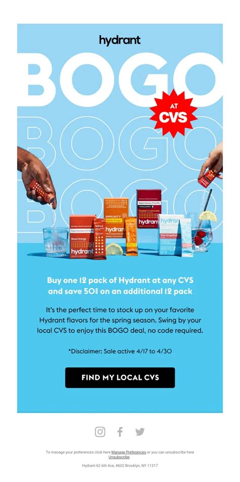 BOGO - Email Marketing Examples for eCommerce