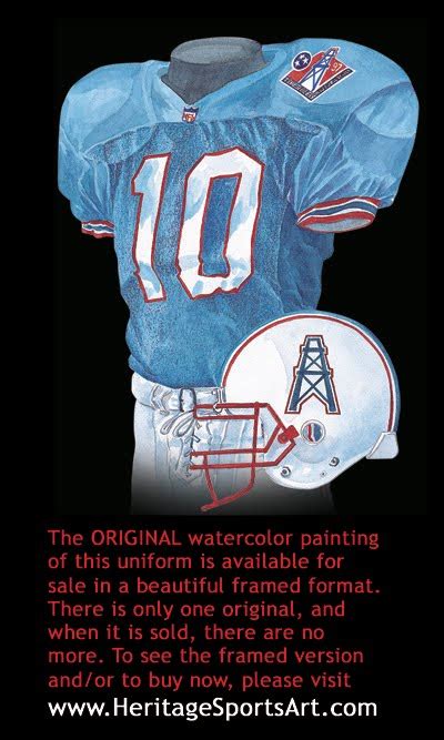 Tennessee Titans Uniform and Team History | Heritage Uniforms and ...