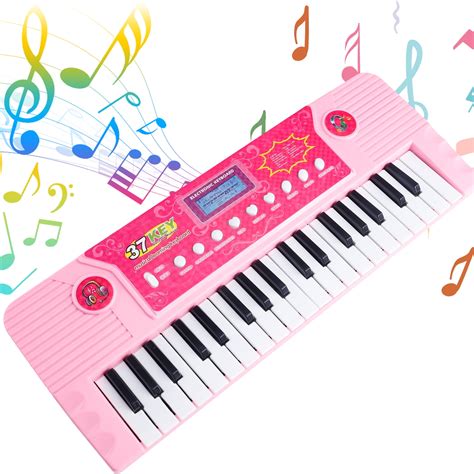 37 Keys Kid Keyboard Piano Toy for Toddlers, Little Girls 3-6-12 Years ...