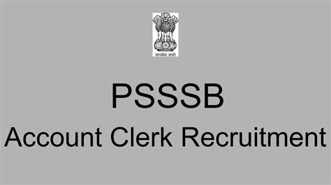 PSSSB Account Clerk Recruitment 2022 Apply Online For 735 Posts