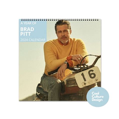 Brad Pitt Calendar Vol Calendar Wall Calendar Planner