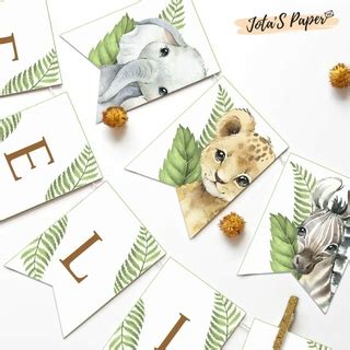 Kit Imprimible Selva Bebe Comprar En Jotas Paper Kits