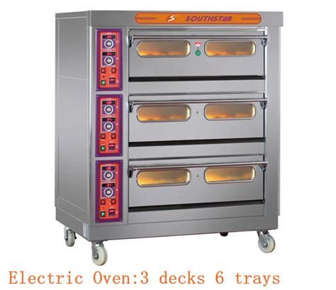 Southstar Electric Deck Oven With 3 Decks 6 Trays For Supermarket