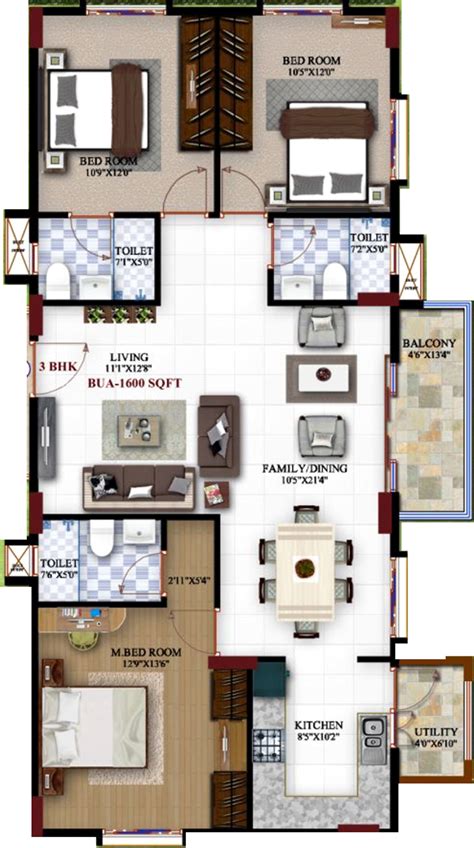 1150 Sq Ft 2 Bhk 2t Apartment For Sale In Eshwari Developer Embassy Jp