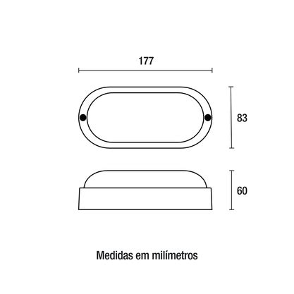 Tartaruga LED Easy IP65 5W 6 500K Branco 20056004 3 Blumenau Simecol