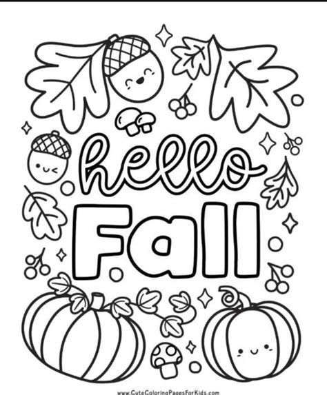 Pin By Linda Copeland On All About Crafts Fall Coloring Pages