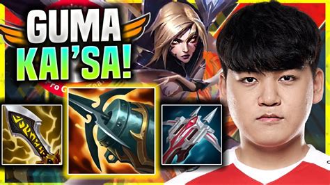 Gumayusi Destroying With Kai Sa T Gumayusi Plays Kai Sa Adc Vs Jinx