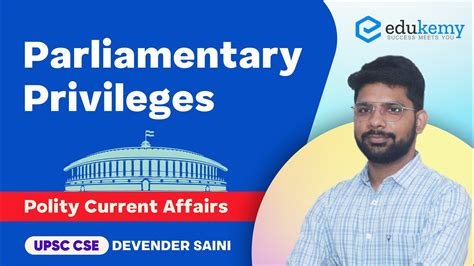 Parliamentary Privileges Polity Current Affairs Devender Saini