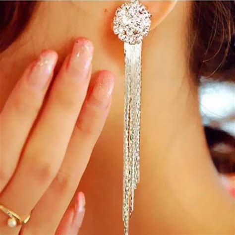 Pirkt Korean Fashion Jewelry Personality Temperament Crystal Tassel