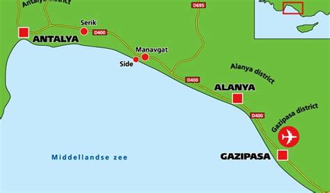 Plattegrond Gazipasa Gazipasa Tickets