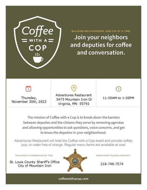 Sheriffs Office Hosts Coffee With A Cop Event In Virginia