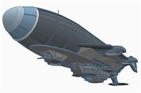 Armored Airship Blimp Model Stl File Etsy