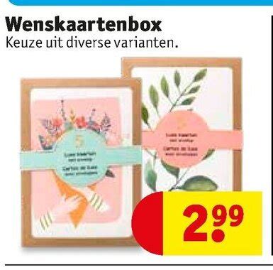 Wenskaartenbox Aanbieding Bij Kruidvat