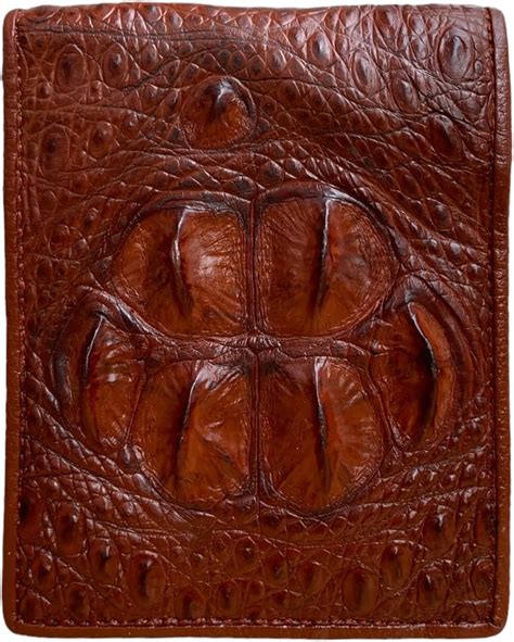 Amazon Double Side Genuine Crocodile Alligator Leather Skin Bifold