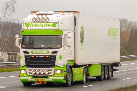 Scania R Series Topline From Hermus Holland Transport In Movement