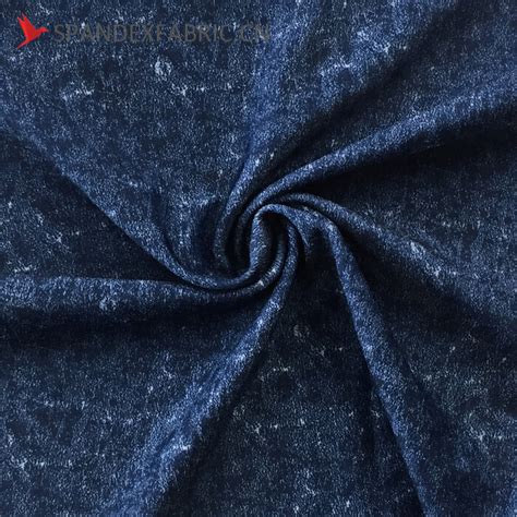 Denim Print Poly Lycra Stretch Fabric Spandex Fabric China