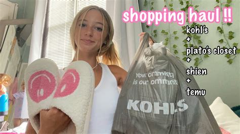 Shopping Haul From Shien Temu Kohls And Platos Closet YouTube