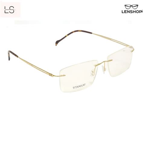 Ls Float Golden Pure Titanium Rimless Lenshop Provide Affordable