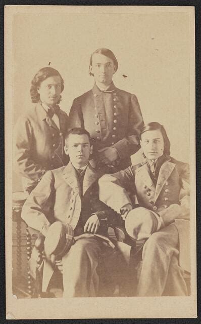 Four Confederate Sailors While Imprisoned At Fort Warren