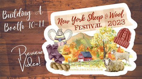 New York Sheep Wool Preview Tour Our Rhinebeck Booth Youtube