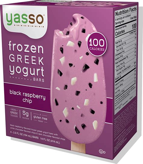 Black Raspberry Chip Stick Bars Yasso Frozen Greek Yogurt Frozen