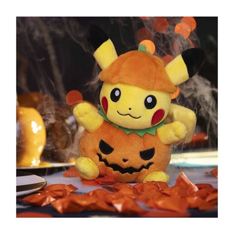 Pokémon Tricks And Treats 2023 Pikachu Wearing Pumpkin Costume Plush 8