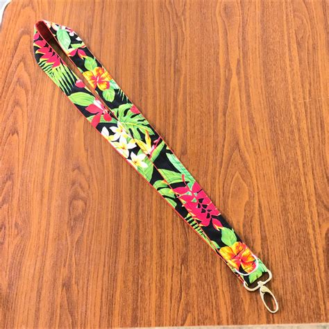 SALE Lanyard Keychain Long Lanyard Hawaiian Keychain Badge | Etsy