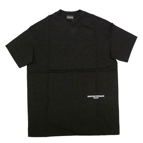 Emporio Armani エンポリオアルマーニ メンズクルーネックtシャツ 3r1tu7 1jsaz ブラック Ea23ss304