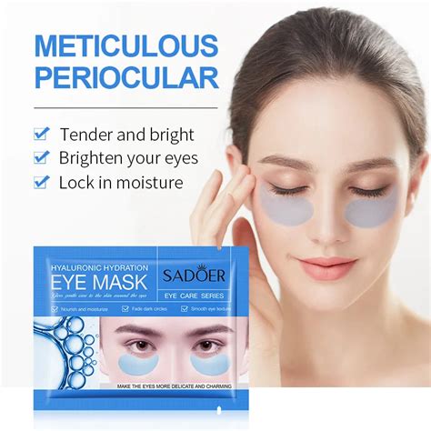 Sadoer Crystal Collagen Eye Mask Moisturizing Anti Dark Circles Anti Wrinkle Skincare Eye