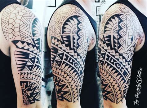 Maori Tattoo Free Hand In Progress By Rozsdy