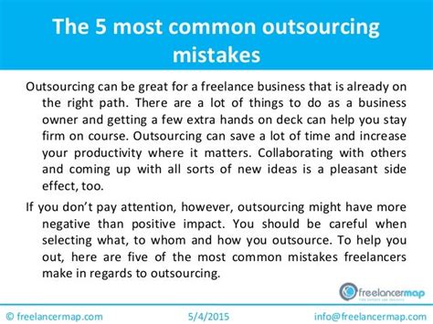 The 5 Most Common Outsourcing Mistakes