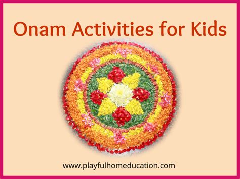 Onam Activities for Kids