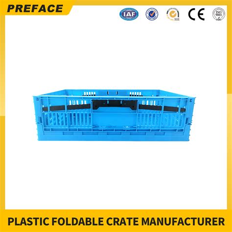 High Quality Collapsible Folding Shopping Crate Stack And Nest Plastic