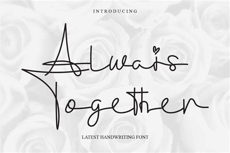 Always Together Font Free Dafont Free