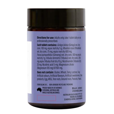 Life Botanics Libido + Energy Tablets | Support Healthy Libido + Energy