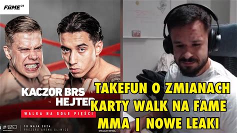 TAKEFUN O ZMIANACH KARTY WALK NA FAME MMA NOWE LEAKI YouTube