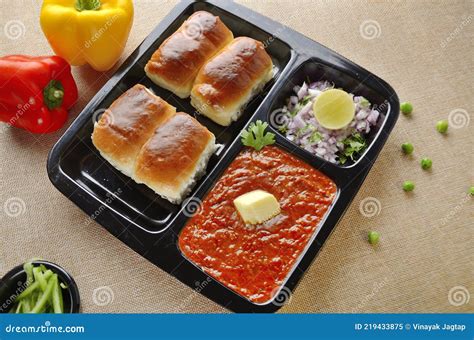 Pav Bhaji Is A Fast Food Dish From India Consists Of A Thick Vegetable