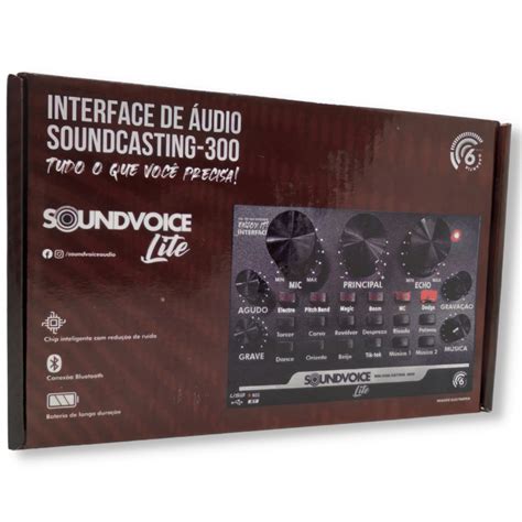 Interface de Audio SoundCasting 300 MULTI SoundVoice Lite ELETRÔNICA