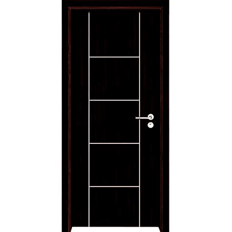 Swing Polished Glossy Black Pvc Hinged Door For Interior At Rs