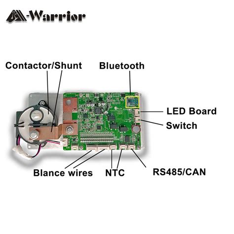 A Warrior Golf Cart Bms With Relay Contactor 8S 32S 200A Battery