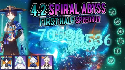 C6 R5 Wanderer 4 2 Spiral Abyss Floor 12 First Half Speedrun Genshin